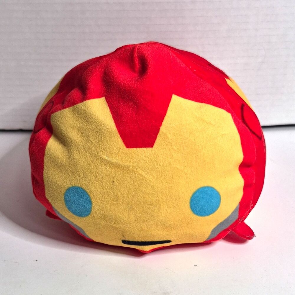 Disney Marvel Tsum Tsum Iron Man Small Plush Toy Red Yellow Washable